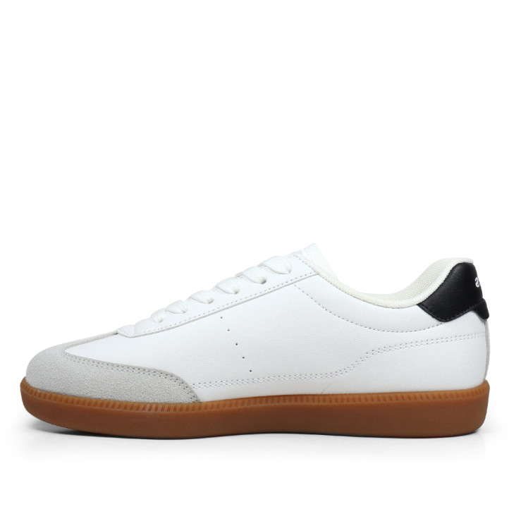 Zapatillas deporte Levi's jackson blancas con suela caramelo - Querol online