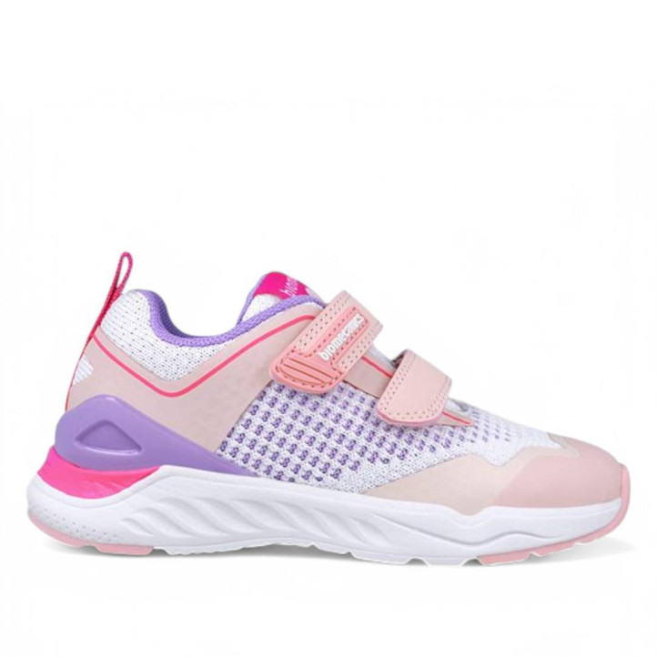 ZAPATILLAS DEPORTE BIOMECANICS DE NIñA BLANCO Y ROSA 252270B - Querol online