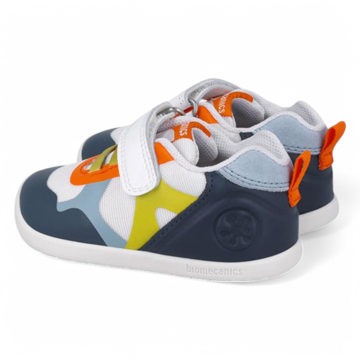 ZAPATILLAS DEPORTE BIOMECANICS DE NIñO BLANCO Y AZUL 252163A - Querol online