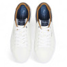Zapatos sport Pepe Jeans kenton court blancos con detalles azules y marrones