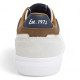 Zapatos sport Pepe Jeans kenton court blancos con detalles azules y marrones - Querol online