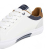 Zapatos sport Pepe Jeans kenton court blancos con detalles azules y marrones