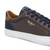 Zapatos sport Pepe Jeans kenton court marrones con detalles azules y marrones