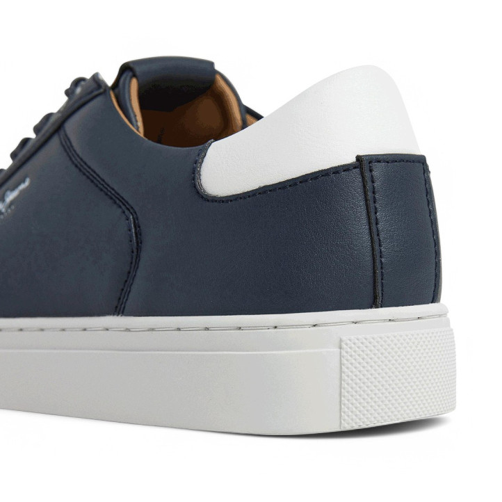 Zapatos sport Pepe Jeans joe basic azules con detalle blanco - Querol online