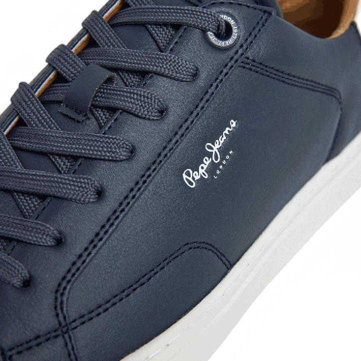 Sabates sport Pepe Jeans joe basic blaus amb detall blanc - Querol online