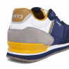 Zapatillas deportivas Pepe Jeans london muse azules con detalles amarillos y grises