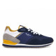 Zapatillas deportivas Pepe Jeans london muse azules con detalles amarillos y grises - Querol online