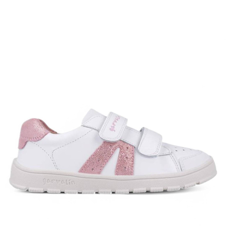 ZAPATILLAS DEPORTE GARVALIN DE NIñA BLANCO 252507B - Querol online