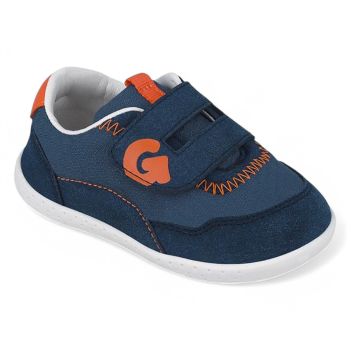 ZAPATOS GARVALIN DE UNISEX AZUL Y NARANJA 252335A - Querol online