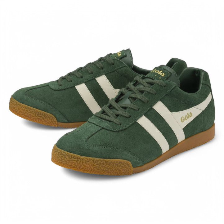 Zapatillas deportivas Gola harrier evergreen con off white para hombre - Querol online