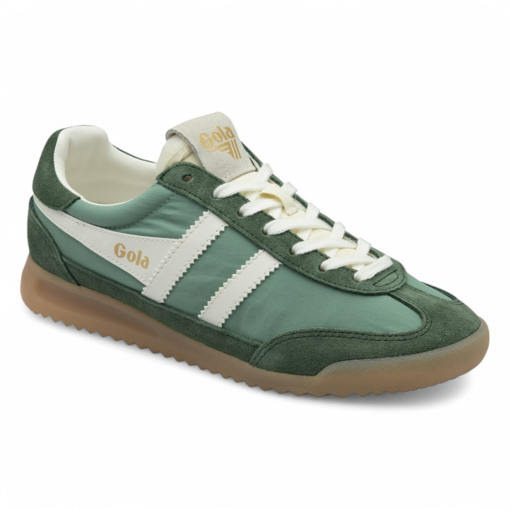 Zapatillas urban Gola firefly green mist con evergreen y off white para mujer - Querol online