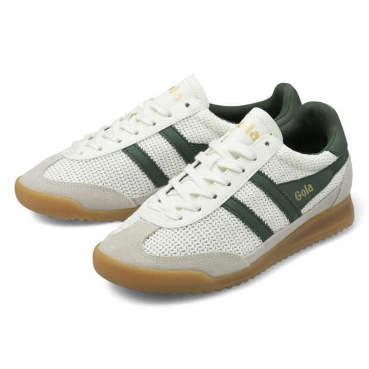 Zapatillas urban Gola tornado zhepyr off white con evergreen para mujer - Querol online