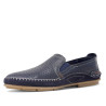 Zapatos sport Baerchi azules con dos texturas de piel para hombre