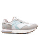 Zapatillas urban Sweden Klë blancas con detalles girses y azul pastel para mujer - Querol online