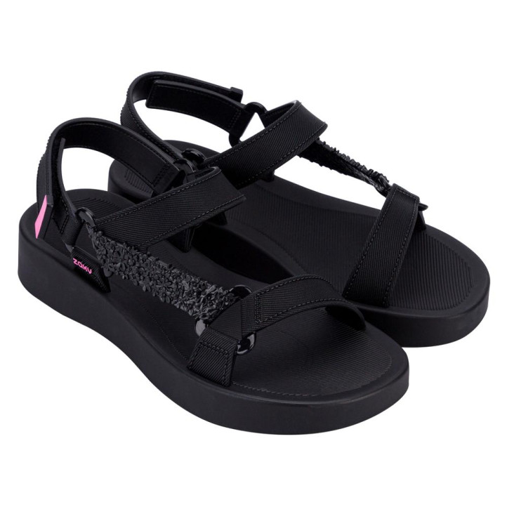 CHANCLAS DE MUJER ZAXY PRIMAVERA PAPETE AD BLACK - Querol online