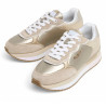 Sabatilles urban Pepe Jeans rusper shine nude efecte metalitzat i panell efecte serp per a dona