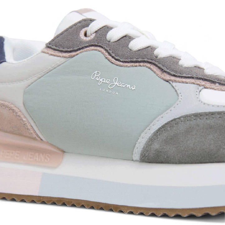 Zapatillas urban Pepe Jeans rusper class en tonos frios para mujer - Querol online