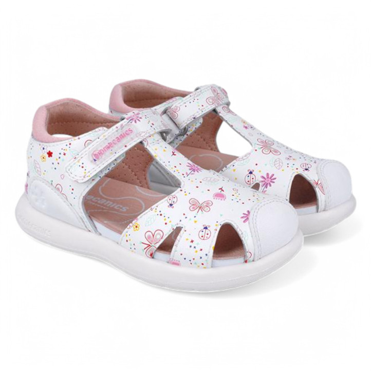 SANDALIAS BIOMECANICS DE NIñA BLANCO 252230B - Querol online