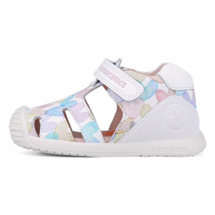 SANDALIAS BIOMECANICS DE NIñA BLANCO MULTICOLOR 252110B - Querol online