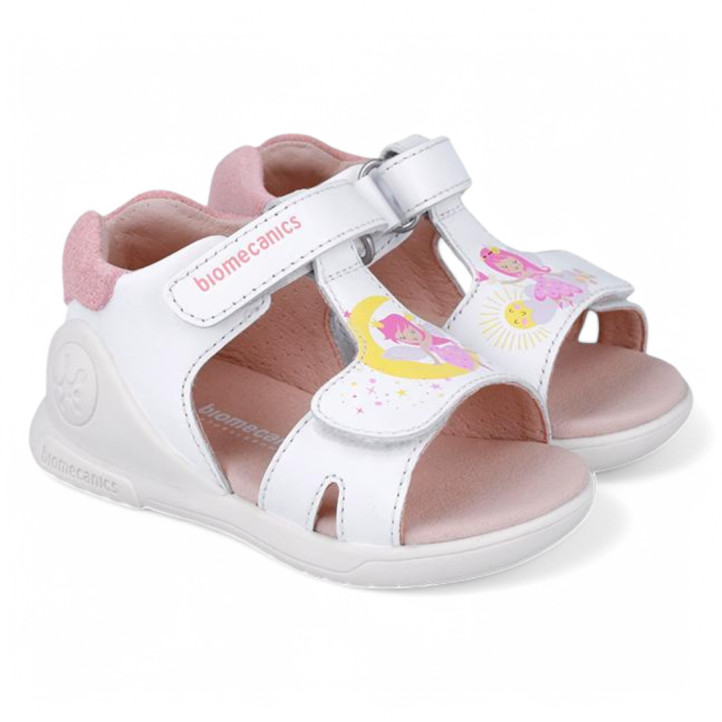 SANDALIAS BIOMECANICS DE NIñA BLANCO 252140A - Querol online