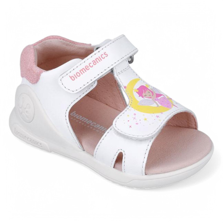 SANDALIAS BIOMECANICS DE NIñA BLANCO 252140A - Querol online