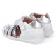 SANDALIAS BIOMECANICS DE NIñA BLANCO Y PLATA 252104B - Querol online