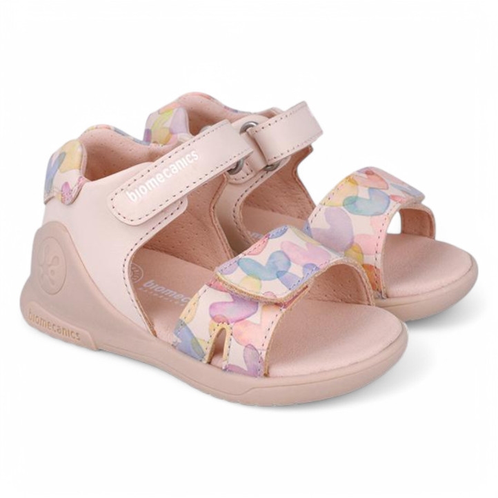 SANDALIAS BIOMECANICS DE NIñA ROSA MULTICOLOR 252141A - Querol online