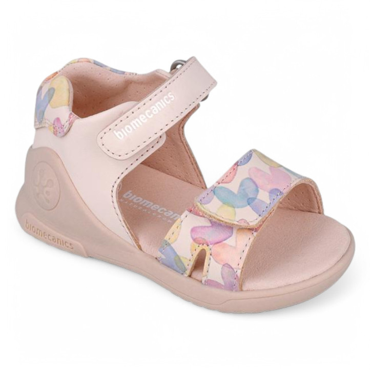 SANDALIAS BIOMECANICS DE NIñA ROSA MULTICOLOR 252141A - Querol online