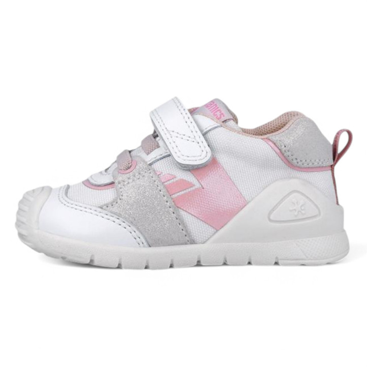 ZAPATILLAS DEPORTE BIOMECANICS DE NIñA BLACO Y ROSA 252121F - Querol online