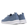 Zapatillas urban Amarpies azules caladas estilo slip on