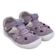 sandalias Pirufin lilas estilo cangrejera de piel y respetuosas para niña - Querol online