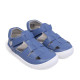 sandalias Pirufin azules estilo cangrejera de piel y respetuosas para niños - Querol online