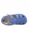sandalias Pirufin azules estilo cangrejera de piel y respetuosas para niños