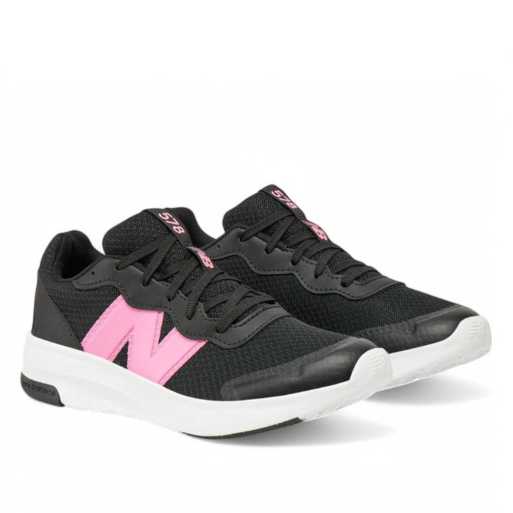 Sabatilles esport New Balance 578 black amb rose per a nena - Querol online