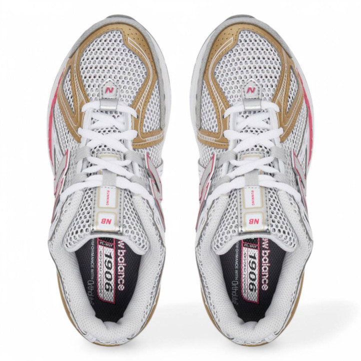 Zapatillas deportivas New Balance 1906R silver dragon con berry gold para mujer - Querol online