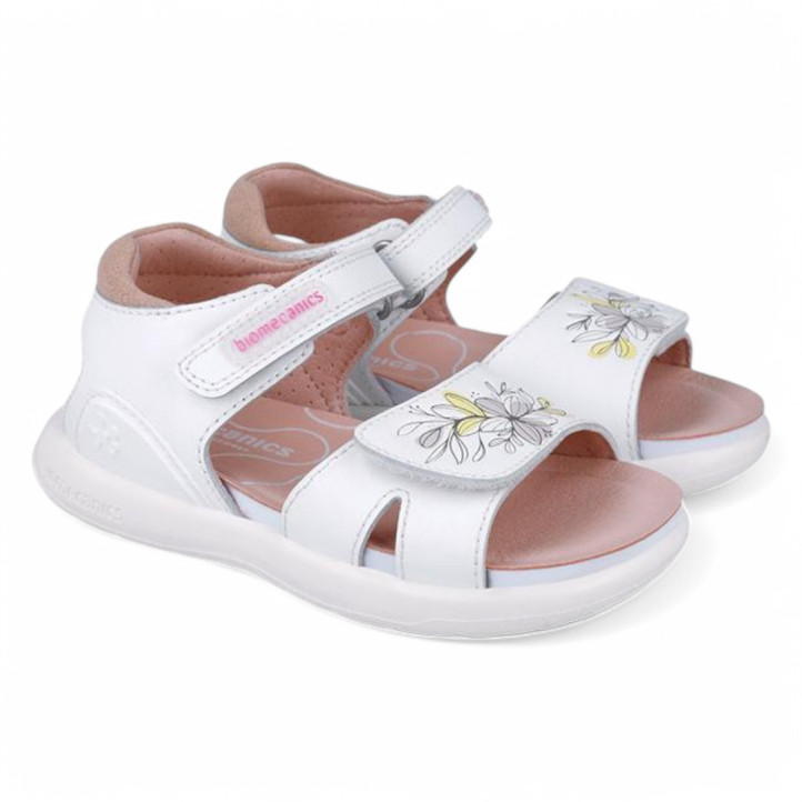 SANDALIAS BIOMECANICS DE NIñA BLANCO 252233B - Querol online