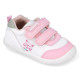 ZAPATILLAS LONA BIOMECANICS DE NIñA BLANCO Y ROSA 252190B - Querol online