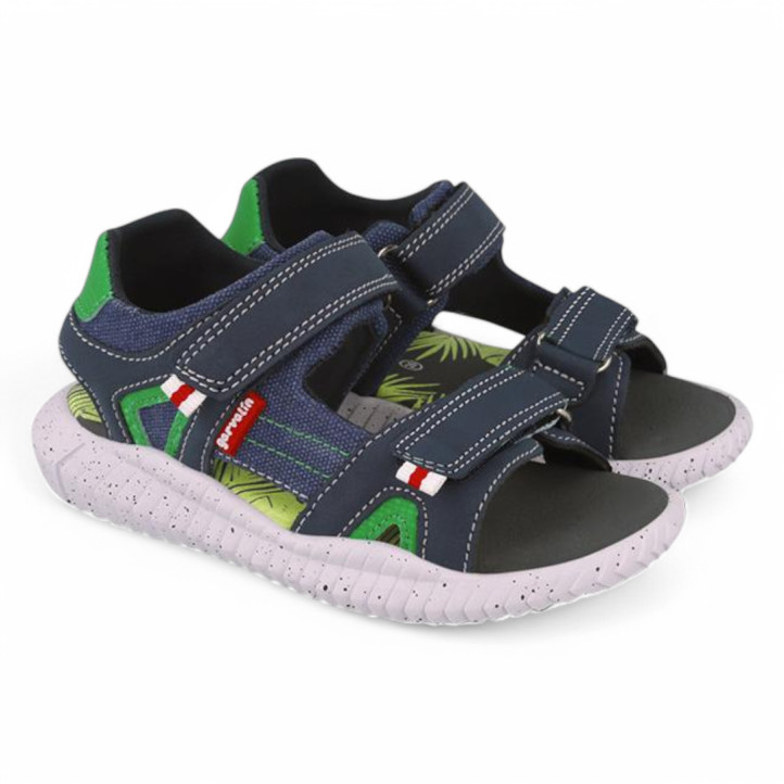 SANDALIAS GARVALIN DE NIñO MARINO 252878A - Querol online