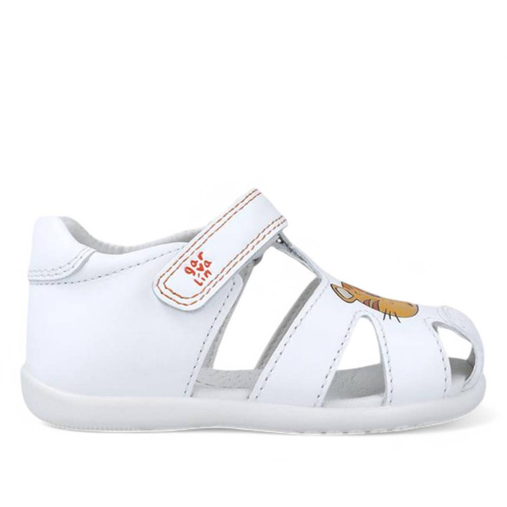 ZAPATOS GARVALIN DE NIñO BLANCO 252316B - Querol online