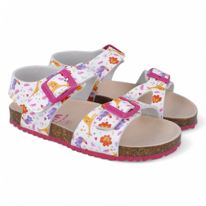 SANDALIAS GARVALIN DE NIñA BLANCO 252465B - Querol online