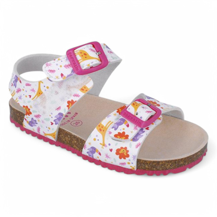 SANDALIAS GARVALIN DE NIñA BLANCO 252465B - Querol online