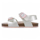 SANDALIAS GARVALIN DE NIñA PLATA 252467B - Querol online