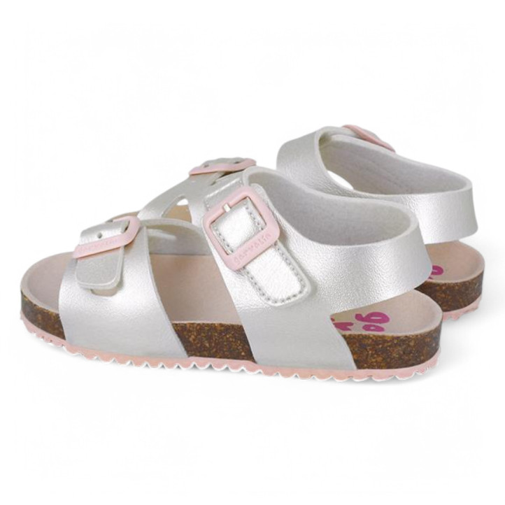 SANDALIAS GARVALIN DE NIñA PLATA 252467B - Querol online