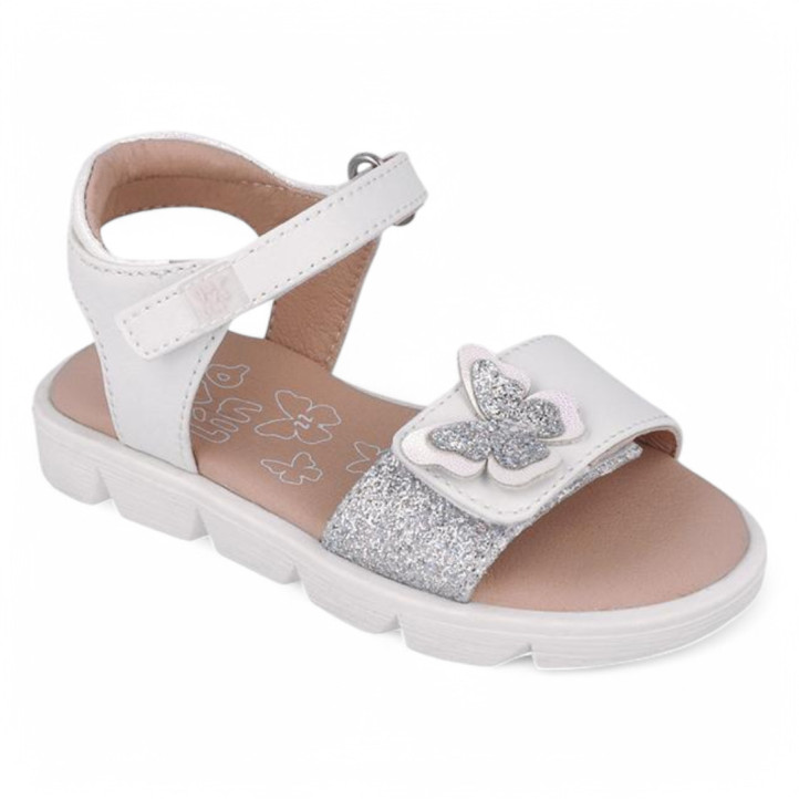 SANDALIAS GARVALIN DE NIñA BLANCO 252400B - Querol online