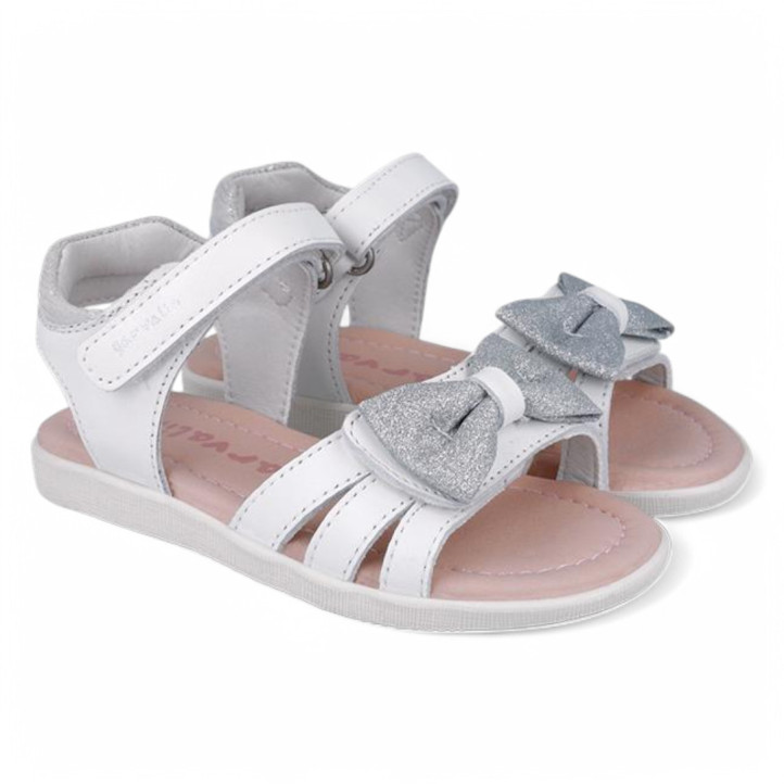 SANDALIAS GARVALIN DE NIñA BLANCO 252422B - Querol online