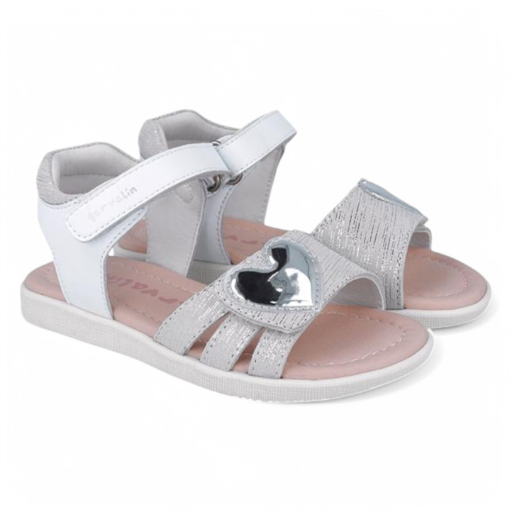 SANDALIAS GARVALIN DE NIñA BLANCO 252424B - Querol online