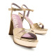 SANDALIAS DE MUJER MARIAMARE ROSETA ORO 68532 60469 - Querol online