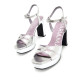 SANDALIAS DE MUJER MARIAMARE ROSETA PLATA 68532 60468 - Querol online