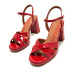 SANDALIAS DE MUJER MARIAMARE CEFALU ROJO 68647 60520 - Querol online