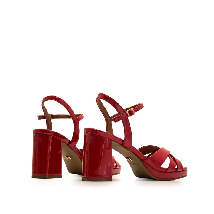 SANDALIAS DE MUJER MARIAMARE CEFALU ROJO 68647 60520 - Querol online